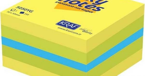 KRAF YAPISKANLI NOT KAGIDI 50X50 250YP NEON 5050YG