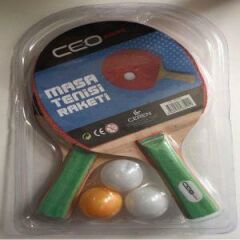 CEO SPORT MASA TENISI SETI FILELI (2RAKET+3TOP)SP5