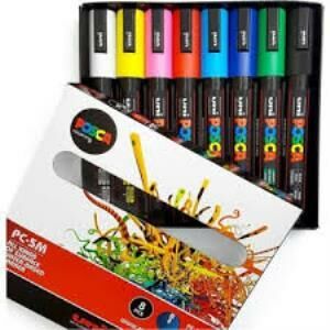 UNI POSTER MARKOR POSCA 1.8-2.5 PC-5M/8CSC ANA 8LI