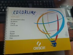CANSON COLORLINE RESIM DEFTERI RENKLI 25x35 20YP.