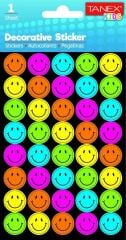 TANEX TNX-25018 PUFFY RENKLI GULEN YUZLER STICKER