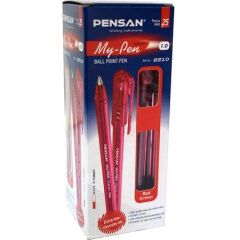 PENSAN MY-PEN TUKENMEZ KALEM KIRMIZI 25LI (2210)