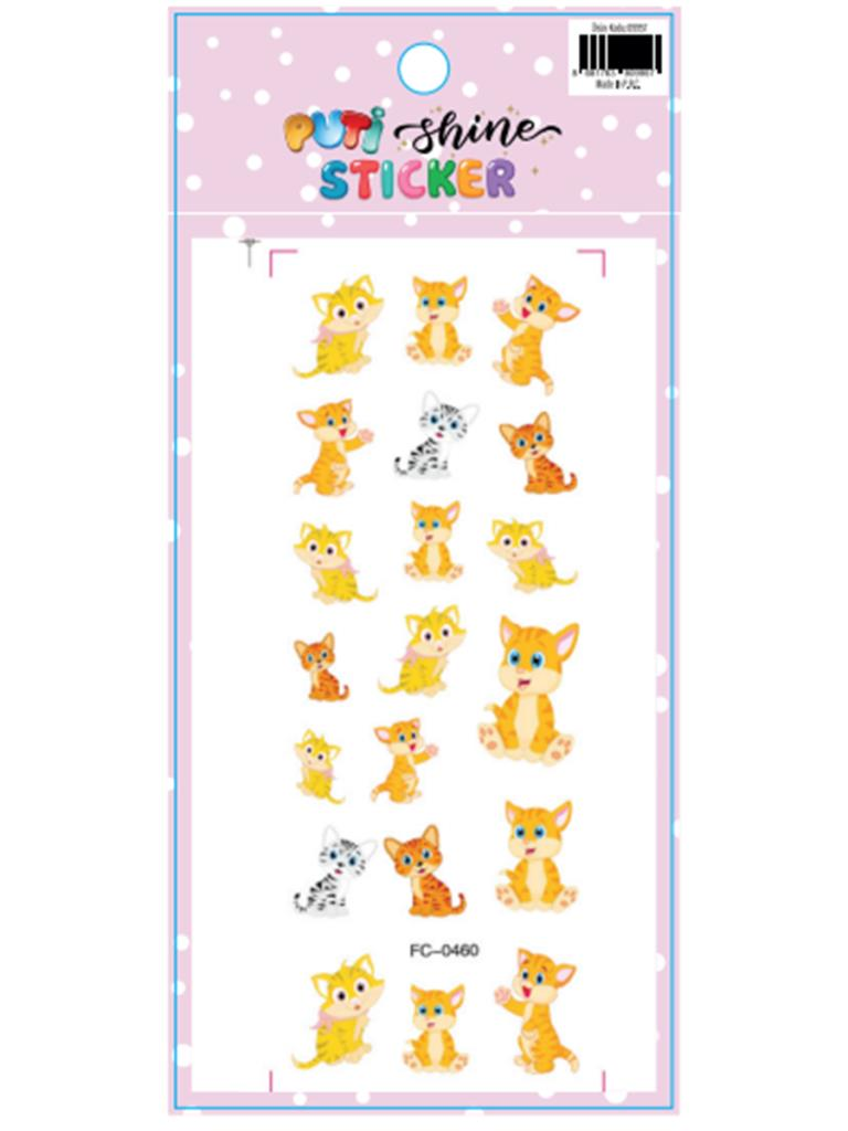 PUTI SHINE STICKER - KEDI