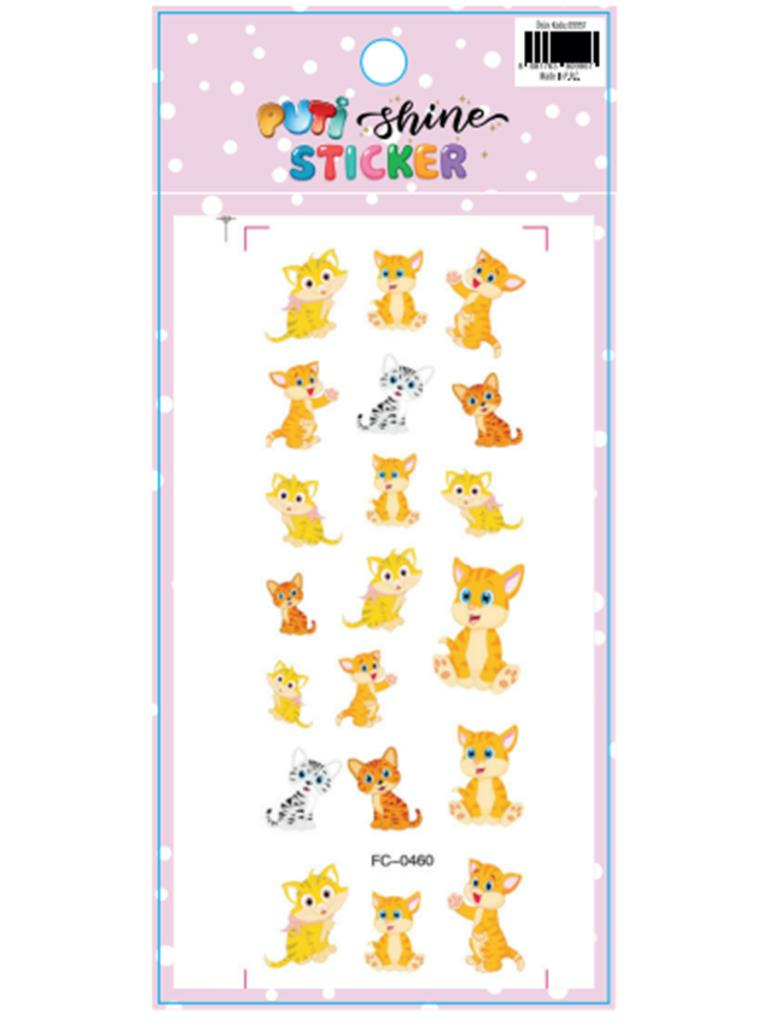 PUTI SHINE STICKER - KEDI