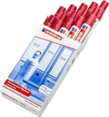 EDDING PERMANENT MARKOR KIRMIZI 10 LU (E3000)