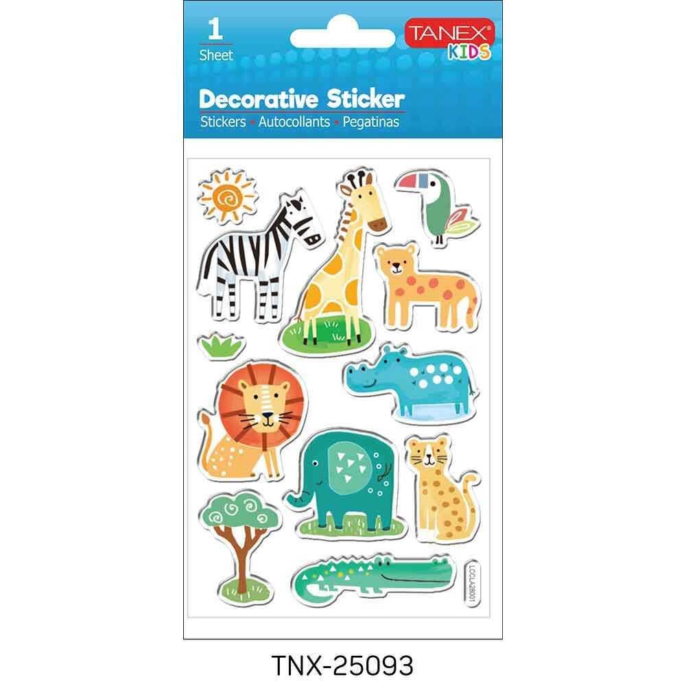 TANEX TNX-25093 PUFFY ORMAN HAYVANLARI-1 STICKER T