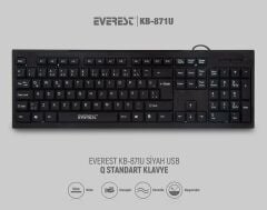 EVEREST KLAVYE KB-871U SIYAH Q USB 108 T(KB-871U)