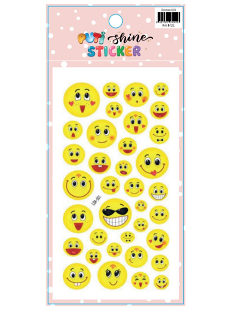 PUTI SHINE STICKER - GULEN YUZ 2