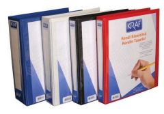 KRAF SUNUM KLASOR A4 4 HALKA 7cm BEYAZ (1074)