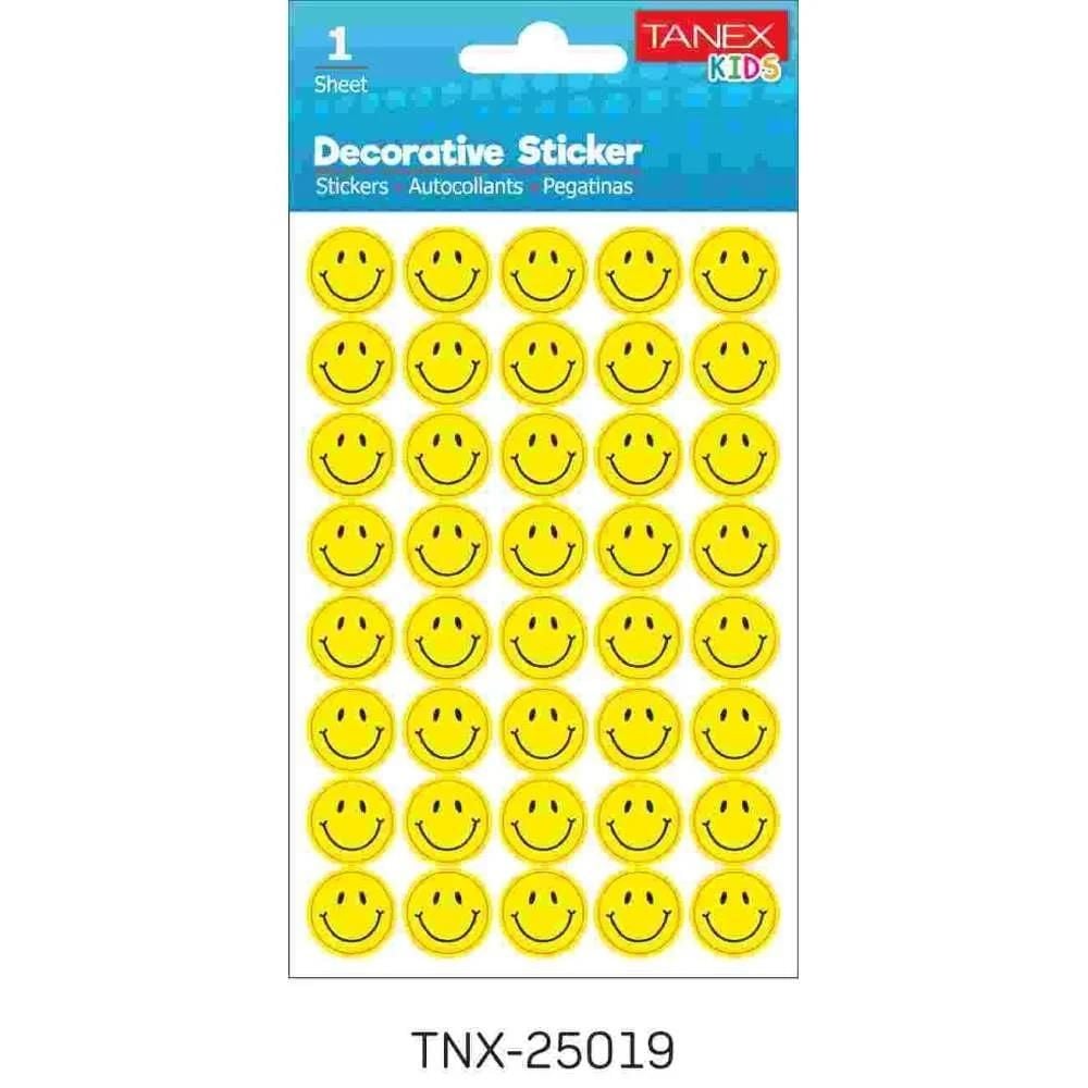 TANEX TNX-25019 PUFFY GULEN YUZLER STICKER TEKLI