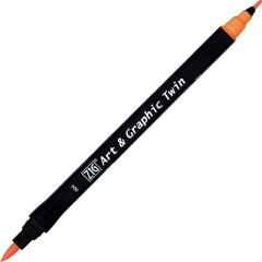 ZIG ART&GRAPHIC TWIN TUT-80 4 ORANGE