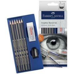 FABER DERECELI KALEM CIZIM SETI 8 PARCA