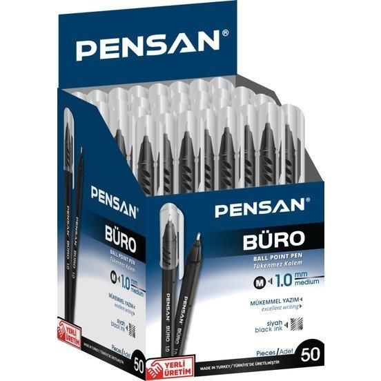 PENSAN TUKENMEZ KALEM BURO 1mm SIYAH 50 LI(2270)