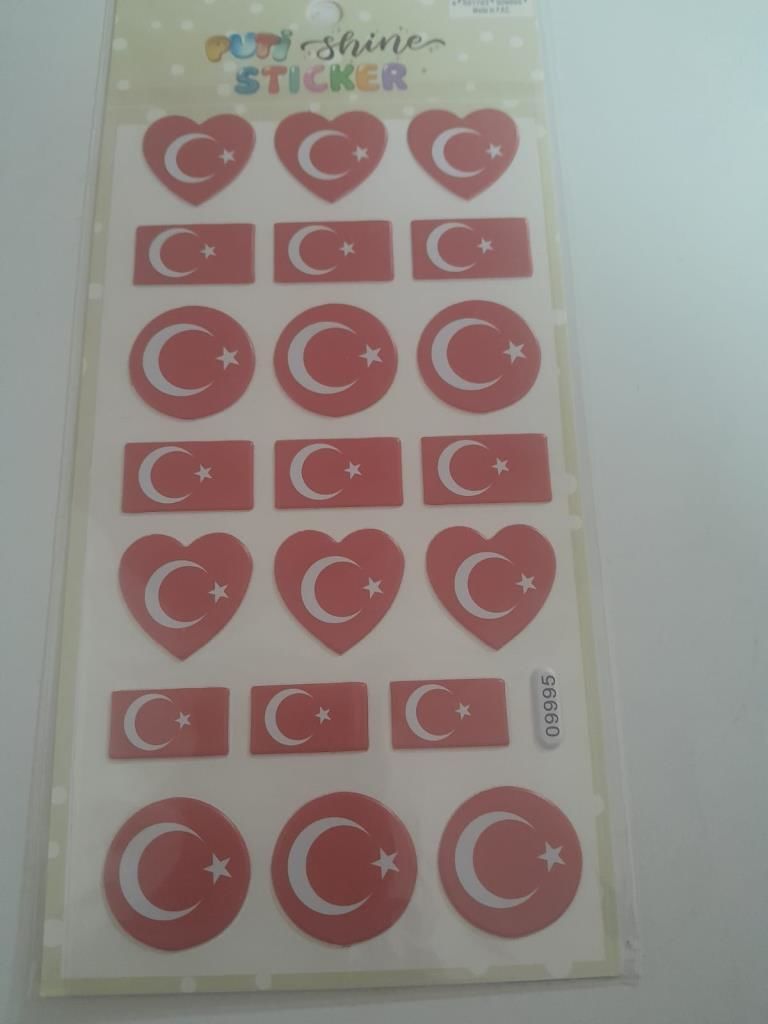 PUTI SHINE STICKER - TURK BAYRAGI 4