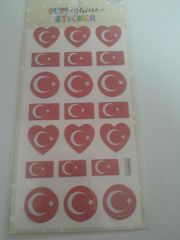 PUTI SHINE STICKER - TURK BAYRAGI 4