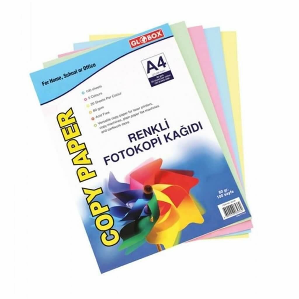 GLOBOX FOTOKOPI KAGIDI RENK 80gr.100 LU (5362)