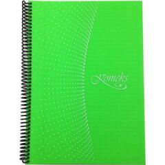 KOMEKS SPIRALLI DEFTER PP KAPAK 120YP CIZGILI 136