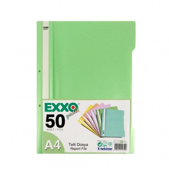 EXXO TELLI DOSYA NANE SARI PASTEL 50 LI