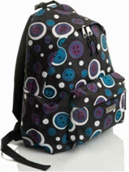 FABER BASIC OKUL CANTASI DUGME DESEN SIYAH