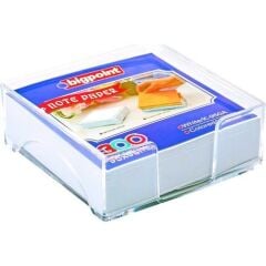 BIGP AKRILIK KUP NOTLUK DOLU BEYAZ 95x95mm(129-50)