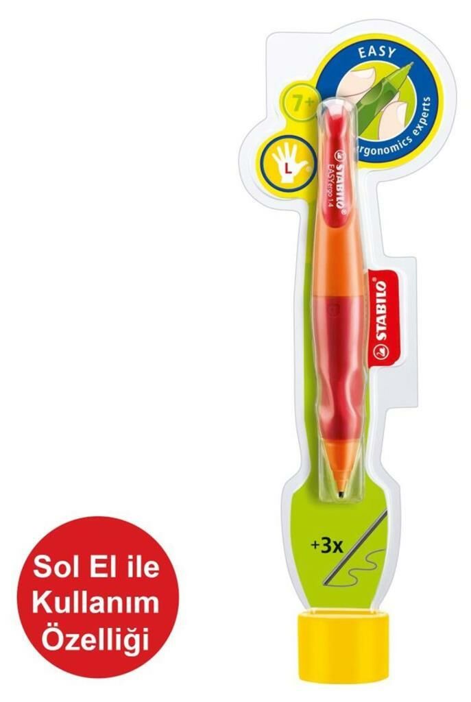 STABILO EASYERGO 1.4 KIRMIZI/TURUNCU SOL EL KALEMI