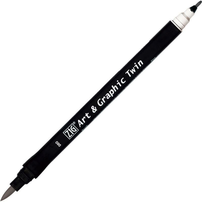 ZIG ART&GRAPHIC TWIN TUT-80 80 LIGHT GRAY