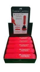 FABER FOSFORLU KALEM SEFFAF KIRMIZ 10LU (154621)