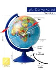 GURBUZ KURE 26cm.ISIKLI SIYASI (47303)