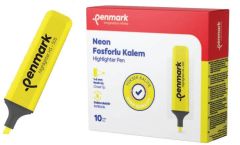 PENMARK FOSFORLU KALEM PASTEL LIMONI10LU HS 505 11