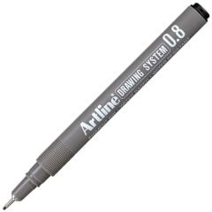 ARTLINE CIZIM KALEMI 08mm SIYAH 1 LI BLS.(238)