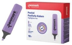 PENMARK FOSFORLU KALEM PASTEL LAVANTA 10LU 505
