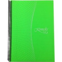 KOMEKS SPIRALLI DEFTER PP KAPAK A4 144YP CIZGILI