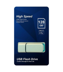 ELBA 128GB PLASTIK BEYAZ-MAVI 2.0 USB FLASH BELLEK