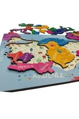 GIFT PLUS AHSAP TURKIYE HARITASI YAPBOZ 20x40 79LU