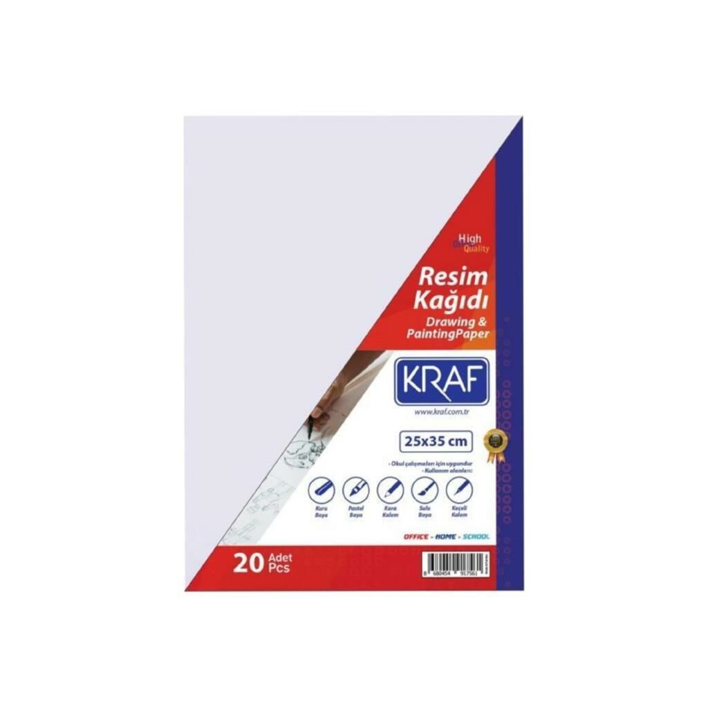 KRAF RESIM KAGIDI 25x35 120GR 20 LI
