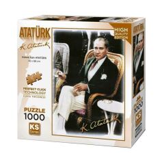 KS PUZZLE 500 PARCA KAHVE ICEN ATATURK (11205)