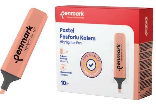 PENMARK FOSFORLU KALEM PASTEL YAVRUAGZI 10LU 505