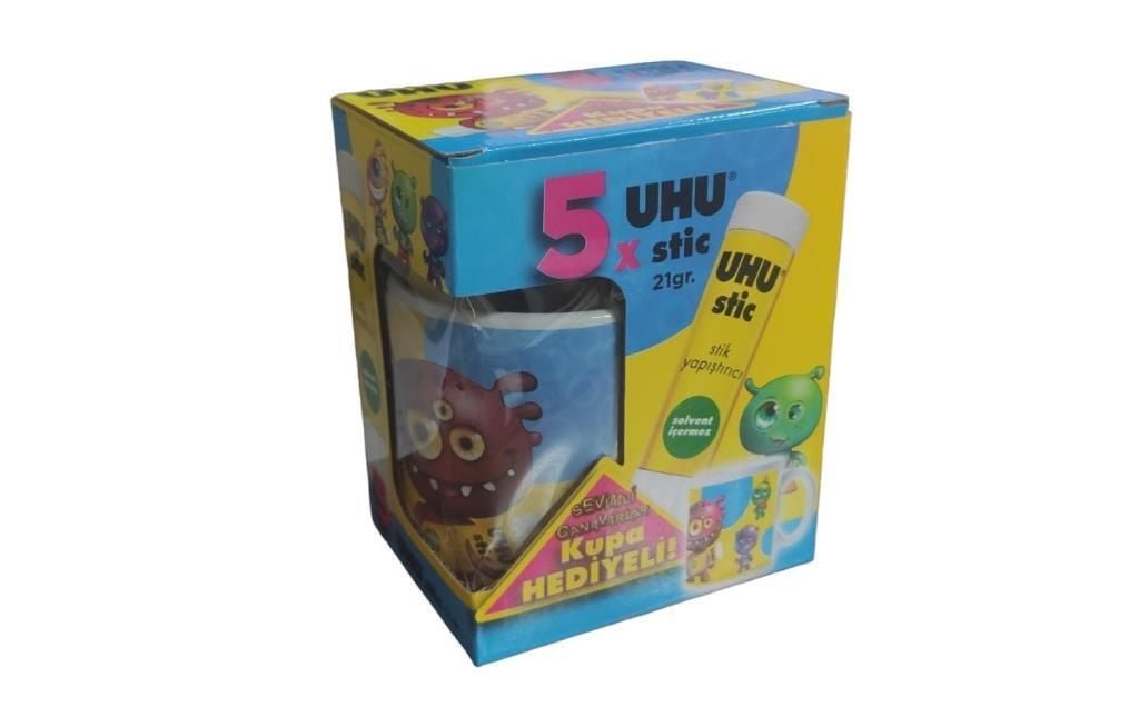 UHU YAPISTIRICI STICK 21gr.5 AD+ KUPA HEDIYELI
