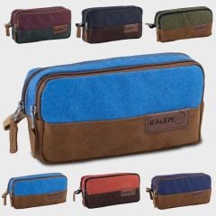 KALEMLIG NATURAL KALEM CANTASI CIFT BOL.(KLG-NT01)