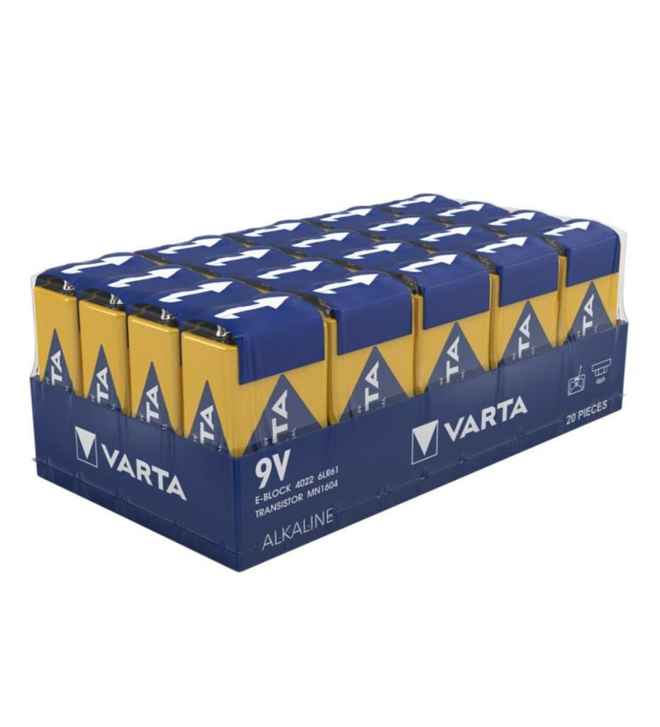 VARTA INDUSTRIAL 9V PIL 20 LI