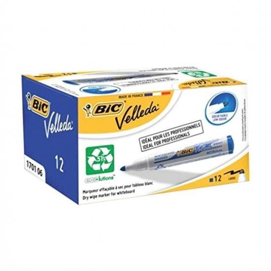 BIC VELLEDA 1701 BOARD MARKER  MAVI 12LI KUTU