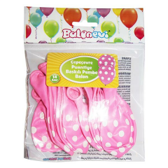BALONEVI BALON BASKILI PEMBE 14 LU