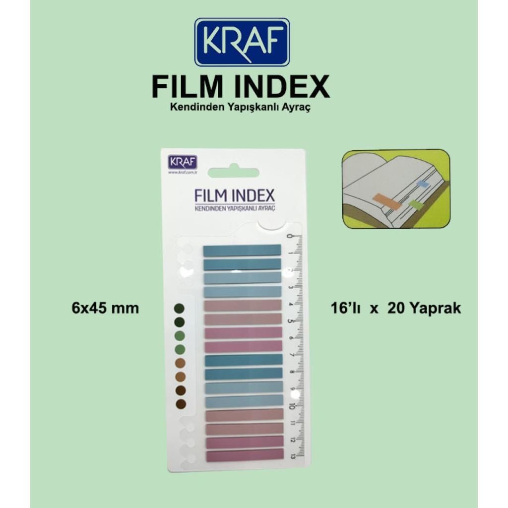 KRAF INDEX (PP) 6x45MM 16 LI X20YP MORANDI COLOR