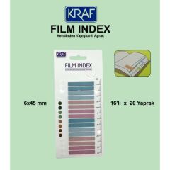 KRAF INDEX (PP) 6x45MM 16 LI X20YP MORANDI COLOR
