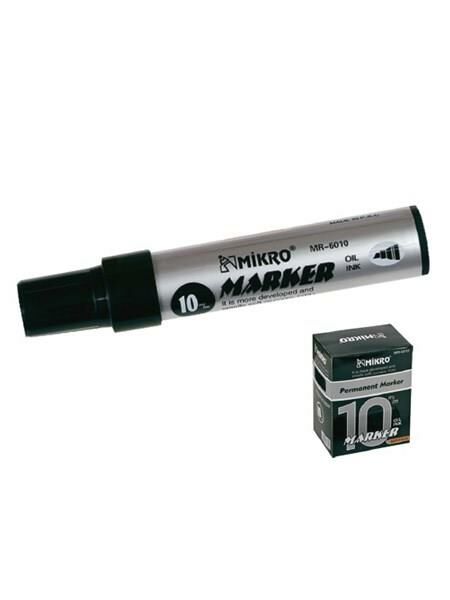MIKRO PERMANENT MARKER 10mm SIYAH KESIKUC(MR-6010)