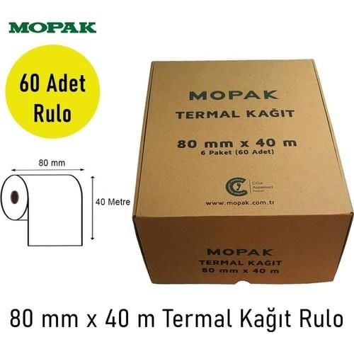 MOPAK TERMAL RULO 80x40  6 PAKET=60 ADET=1 KOLI