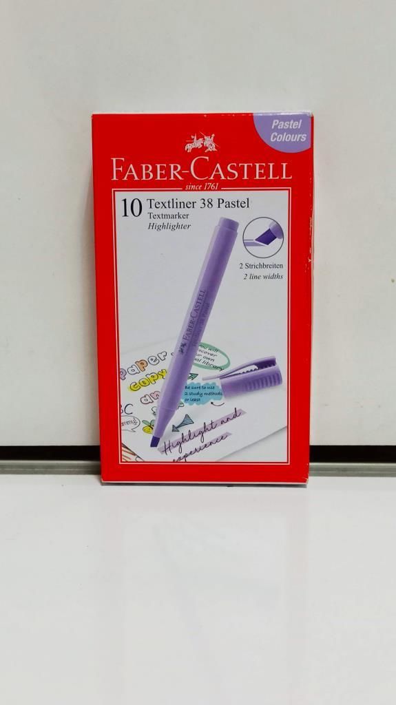 FABER-CASTELL FOSFORLU KALEM 38 PASTEL MOR 10 LU
