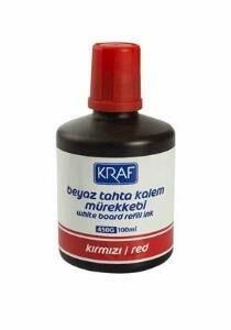 KRAF BEYAZ TAHTA MUREKKEBI 100 cc  KIRMIZI(450G)