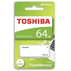 TOSHIBA FLASH DISK 64GB YAMABIKO BEYAZ USB 2.0