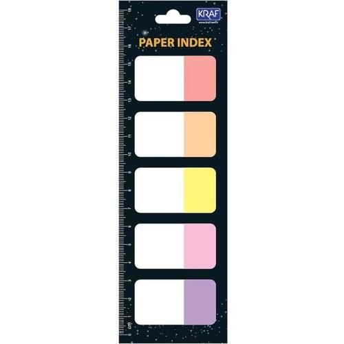 KRAF INDEX KAGIT 25X42 MM 5 RENK X 20YP FLAG(1555)